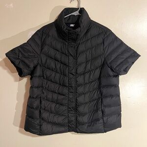 Lands End Down Short Sleeve Puffer
